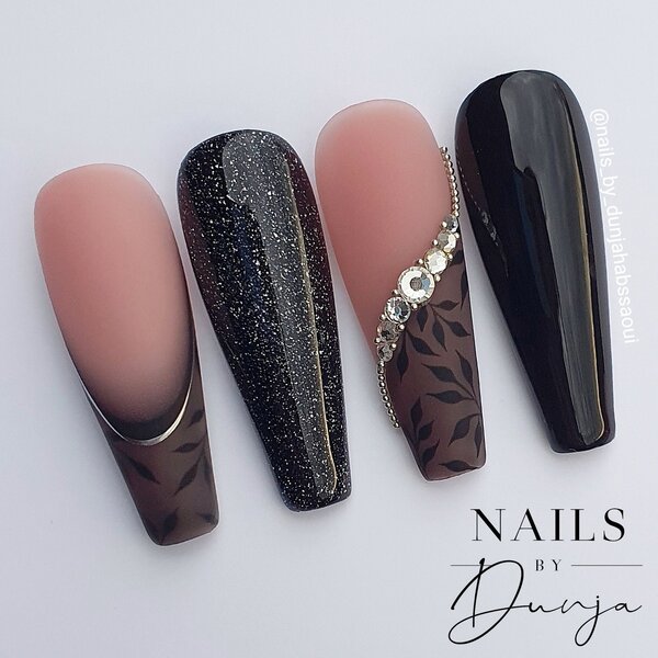 MPK Nails® Ombre Smileline Sticker schwarz