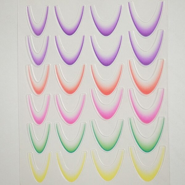 MPK Nails® Ombre Smileline Sticker bunt