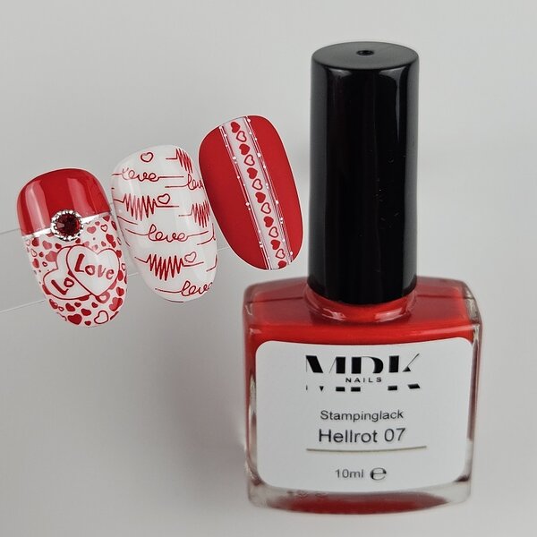 MPK Nails® Stamping Lack 10ml 07 Hellrot