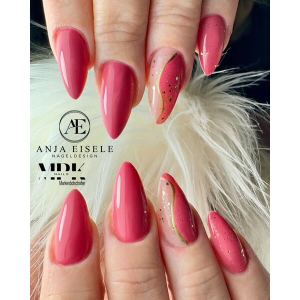 MPK Nails® Luxury Gel Polish Shiny Top C770 Egg Shell Gold