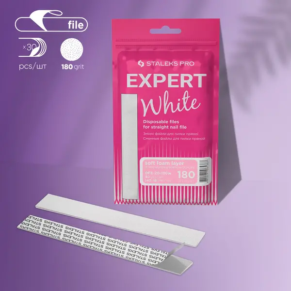 STALEKS Staleks Weiße Wechselfeile Soft EXPERT 20, DFE-20-180w