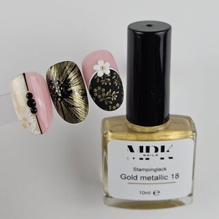 Stamping Lack 10ml 18 Gold metallic