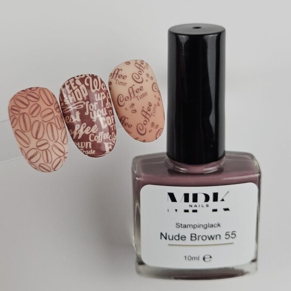 MPK Nails® Stamping Lack 10ml 55 Nude Brown
