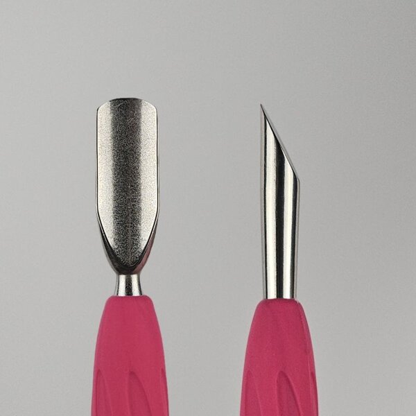 STALEKS Staleks Nagelhautschieber Cuticle Pusher mit Silikongriff UNIQ 10 TYP 2