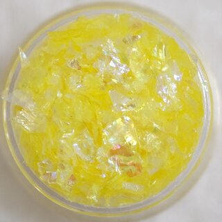 Nail Art Glitter Flakes 03 - Gelb