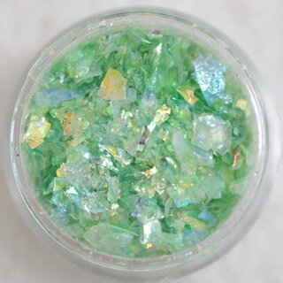 Nail Art Glitter Flakes 05 - Hellgrün