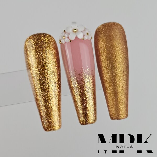 MPK Nails® Deluxe Glittergel 430 Super Gold