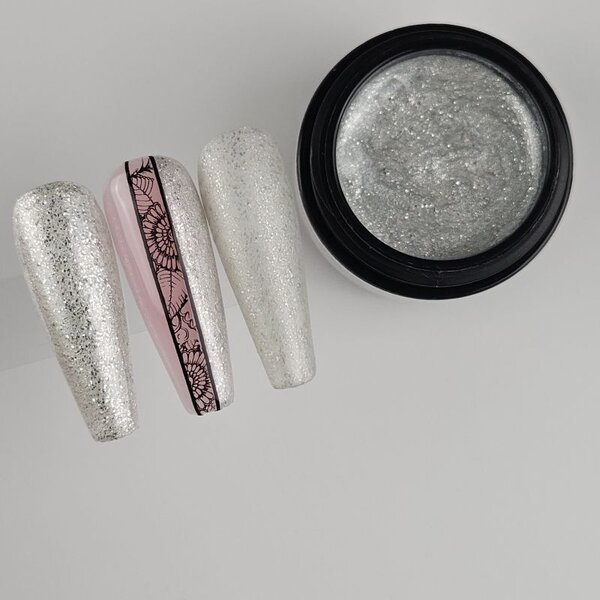 MPK Nails® Deluxe Glittergel 320 Dream Silver