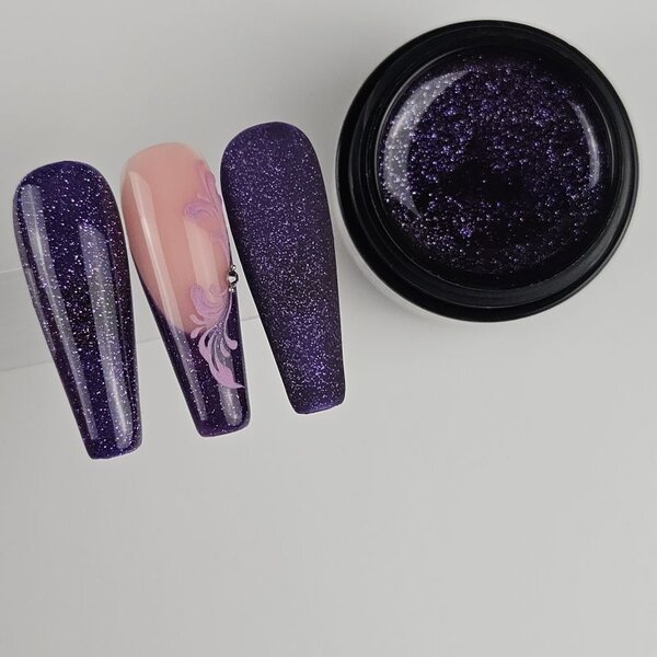 MPK Nails® Deluxe Glittergel 360 Galaxy Lilac