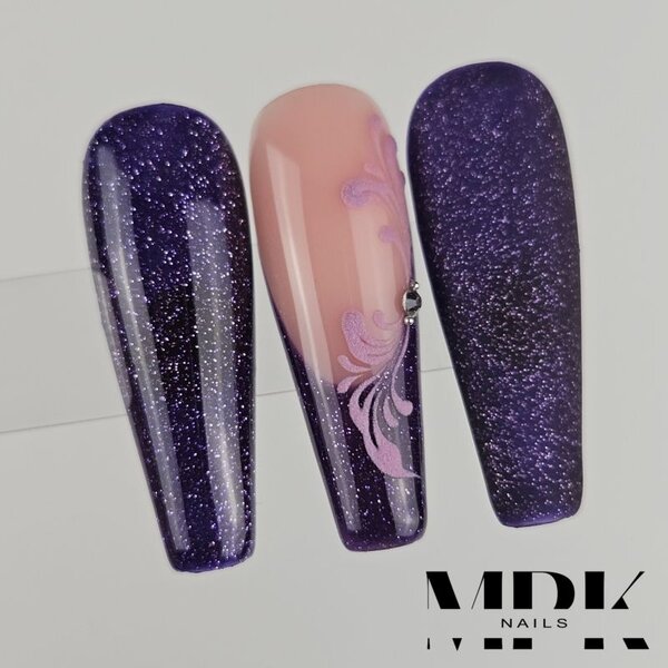 MPK Nails® Deluxe Glittergel 360 Galaxy Lilac