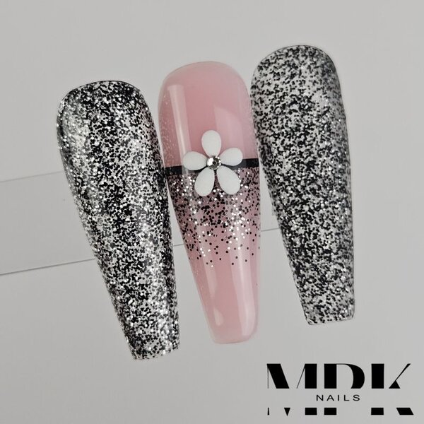 MPK Nails® Deluxe Glittergel 258 Moonlight Black