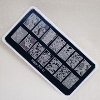 Stamping Schablone Major 01