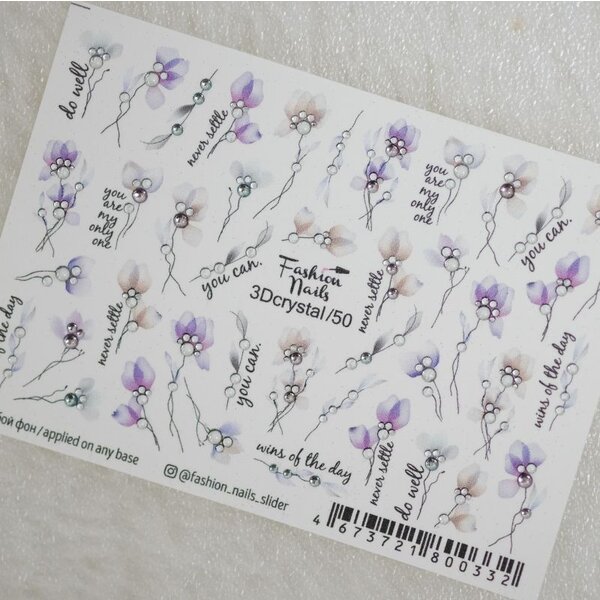 Fashion Nails Nail Wraps 3DC 50