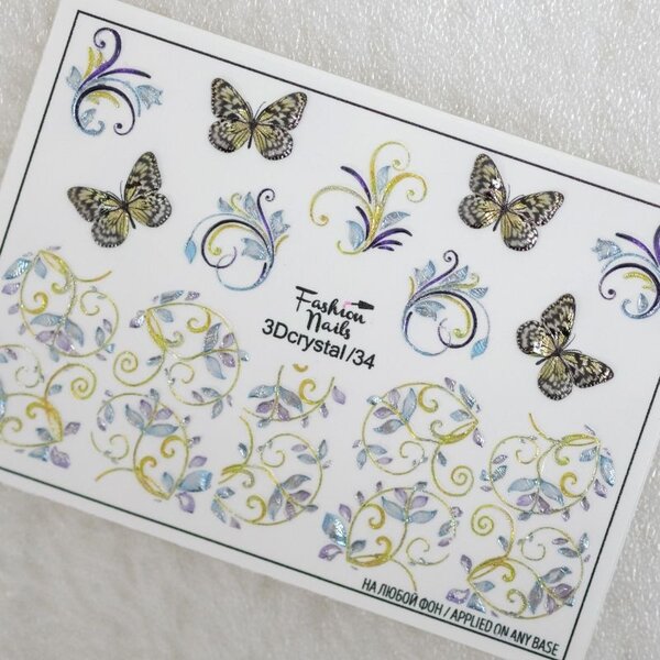 Fashion Nails Nail Wraps 3DC 34