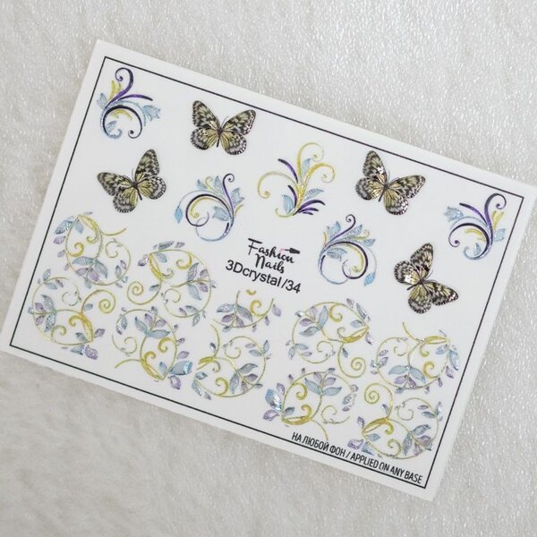 Fashion Nails Nail Wraps 3DC 34