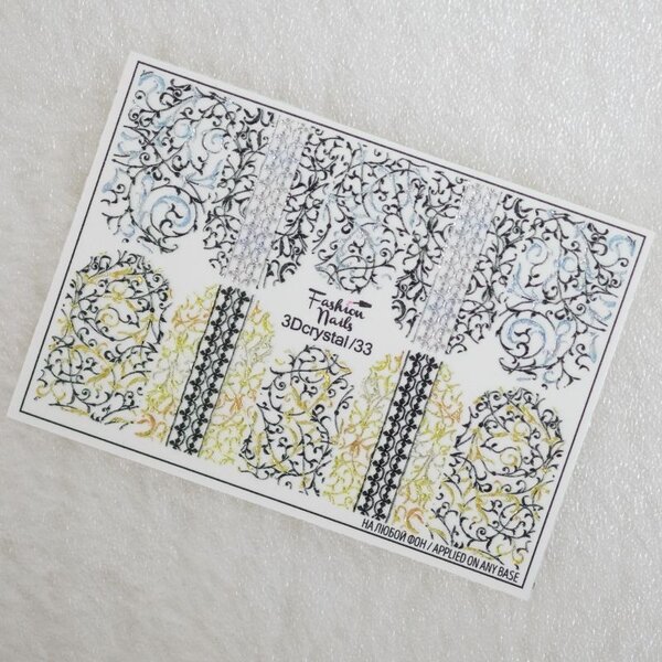 Fashion Nails Nail Wraps 3DC 33