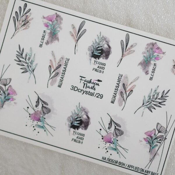 Fashion Nails Nail Wraps 3DC 29