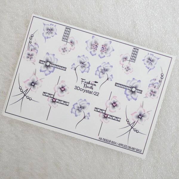 Fashion Nails Nail Wraps 3DC 22