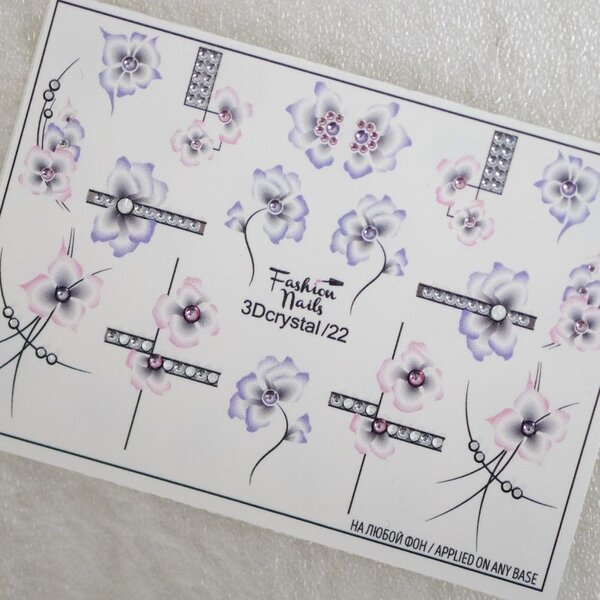 Fashion Nails Nail Wraps 3DC 22