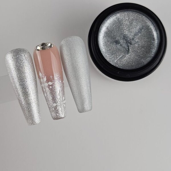 MPK Nails® Deluxe Glittergel 472 Pearly Silver