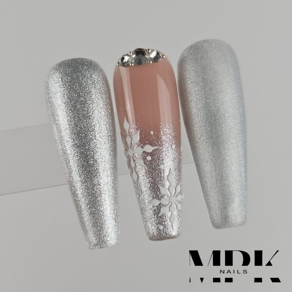 MPK Nails® Deluxe Glittergel 472 Pearly Silver