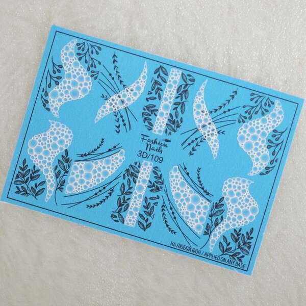 Fashion Nails Nail Wraps 3D 109