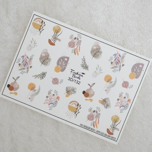 Fashion Nails Nail Wraps 3D 132