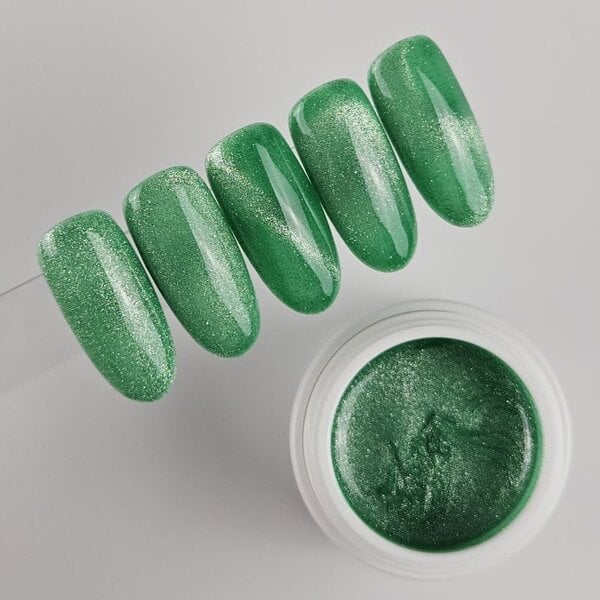 MPK Nails® Bright Cat Eye Farbgel Emerald Leaf