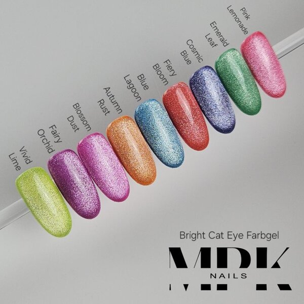 MPK Nails® 9x Bright Cat Eye Farbgel im Set