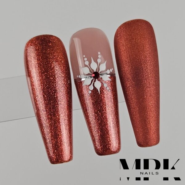 MPK Nails® Deluxe Glittergel 429 Power Red
