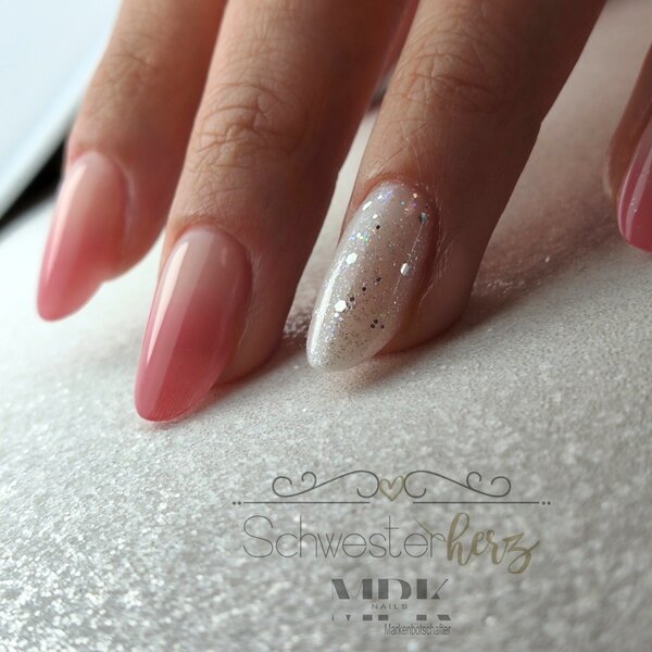MPK Nails® Deluxe Glittergel 431 White Star Gold