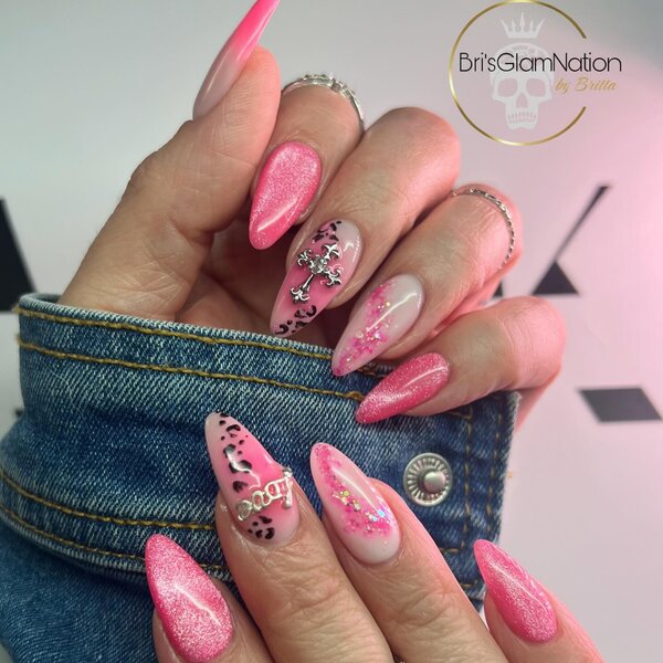 MPK Nails® Bright Cat Eye Farbgel Pink Lemonade
