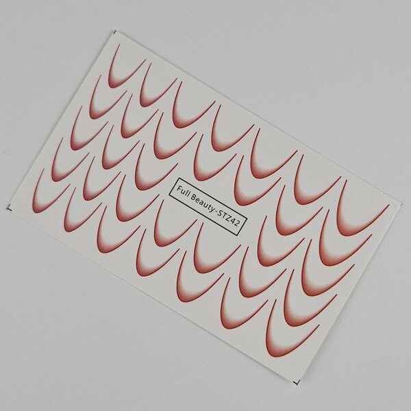 MPK Nails® Ombre Smileline Water Tattoo Rot