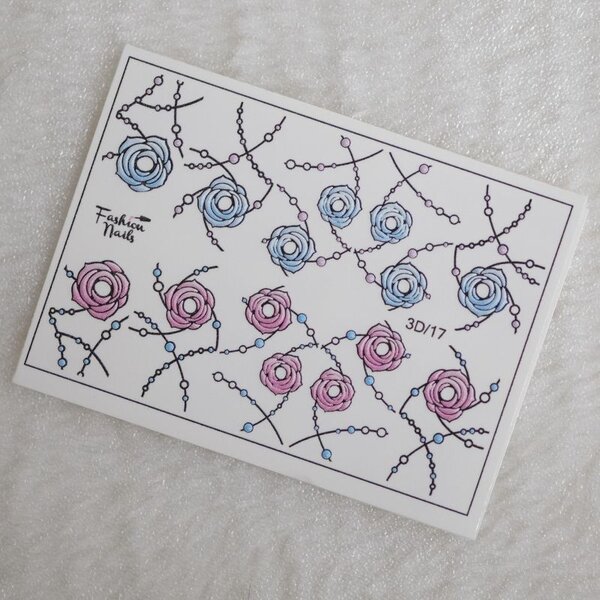 Fashion Nails Nail Wraps 3D 17