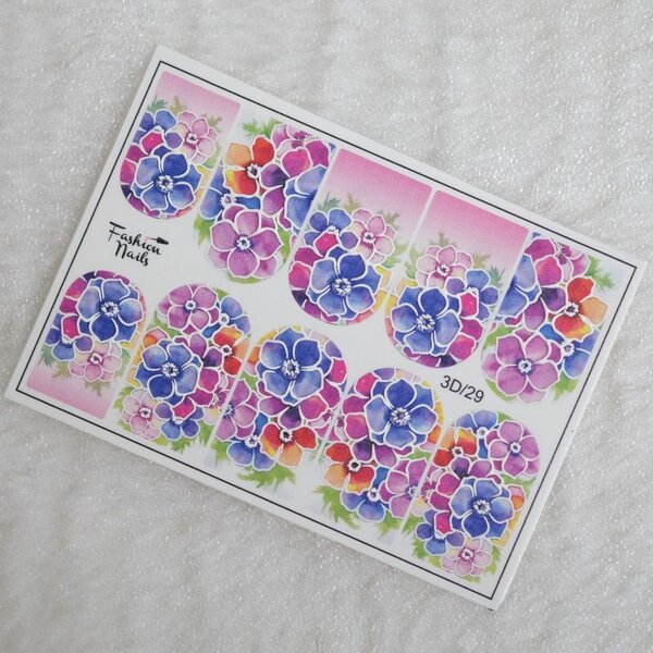 Fashion Nails Nail Wraps 3D 29