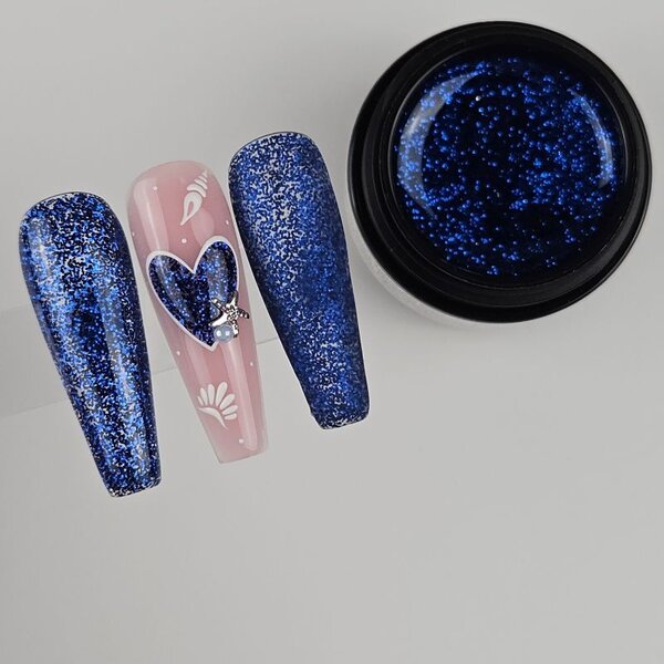MPK Nails® Deluxe Glittergel 259 Laser Blue
