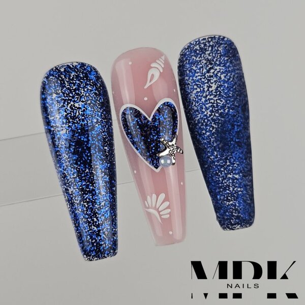 MPK Nails® Deluxe Glittergel 259 Laser Blue