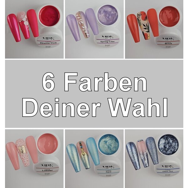 MPK Nails® 6x Luxury Farbgel
