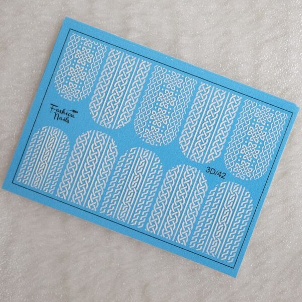 Fashion Nails Nail Wraps 3D 42