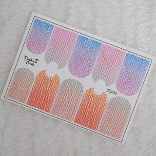 Nail Wraps 3D-43
