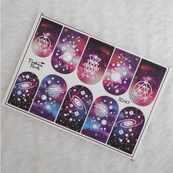 Fashion Nails Nail Wraps 3D 47