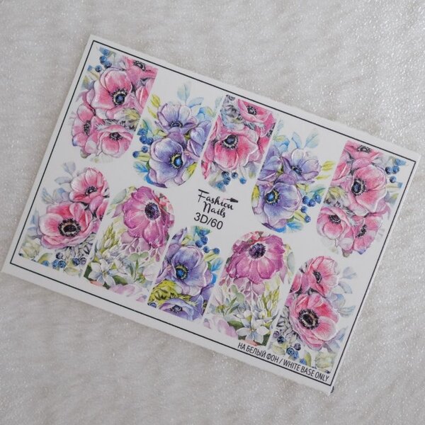 Fashion Nails Nail Wraps 3D 60