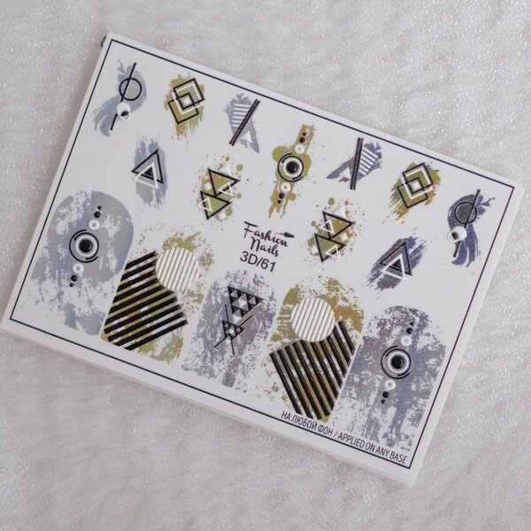 Fashion Nails Nail Wraps 3D 61