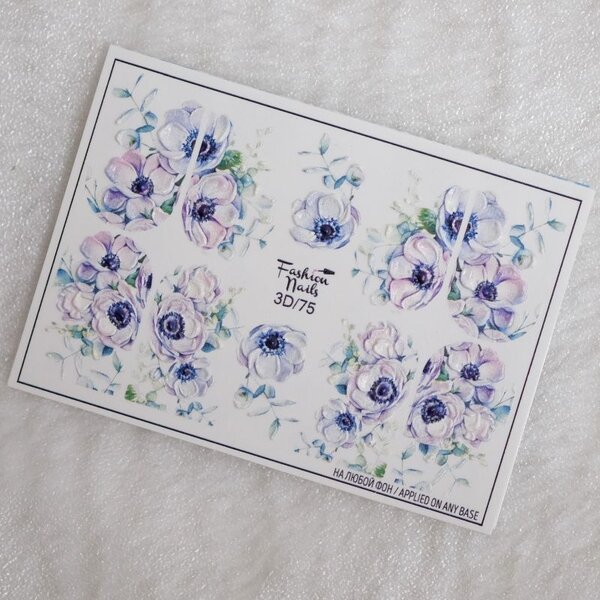 Fashion Nails Nail Wraps 3D 75