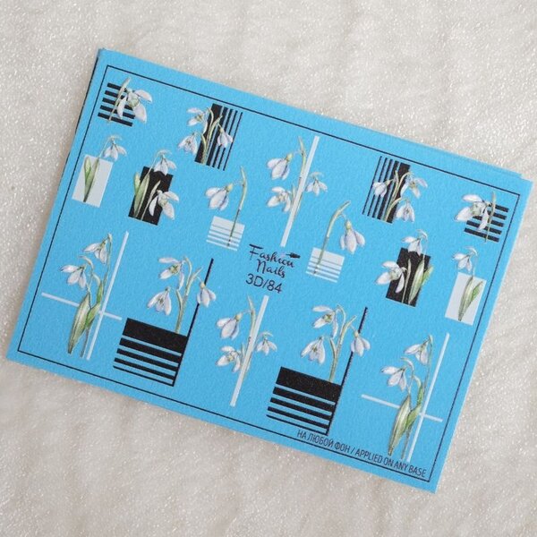 Fashion Nails Nail Wraps 3D 84