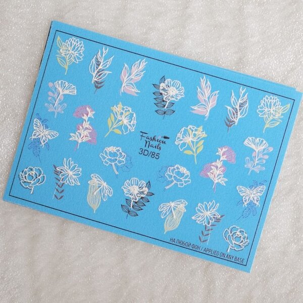 Fashion Nails Nail Wraps 3D 85