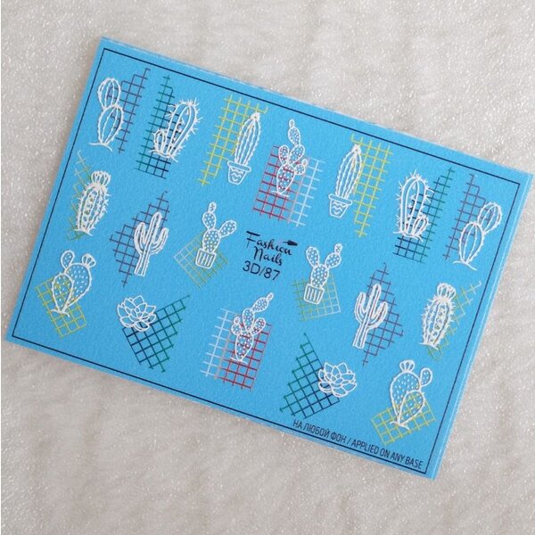 Fashion Nails Nail Wraps 3D 87