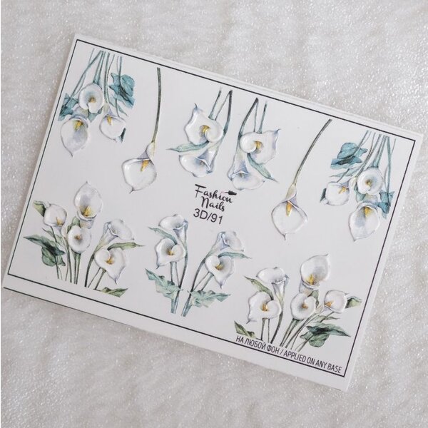 Fashion Nails Nail Wraps 3D 91