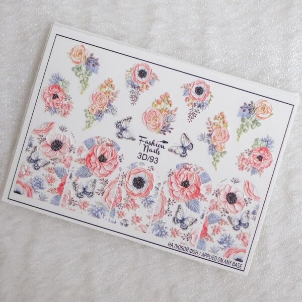 Fashion Nails Nail Wraps 3D 93