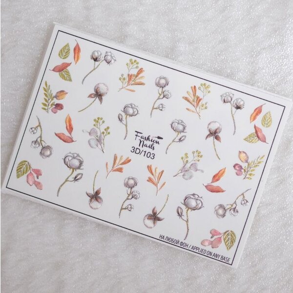 Fashion Nails Nail Wraps 3D-103